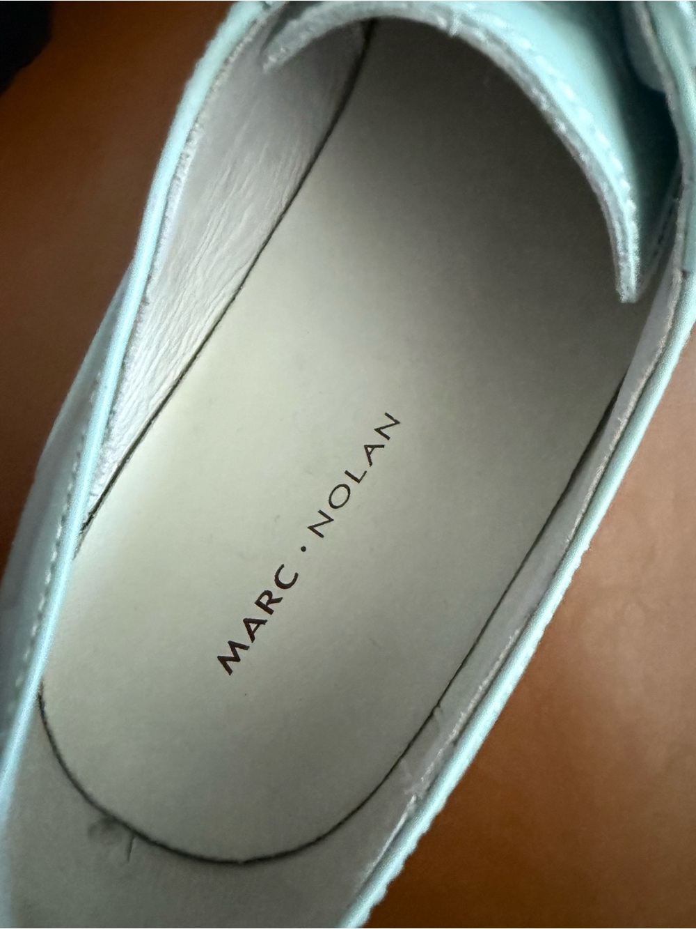 Marc Nolano Mint Patent Leather Derby Oxfords - Picture 5 of 9